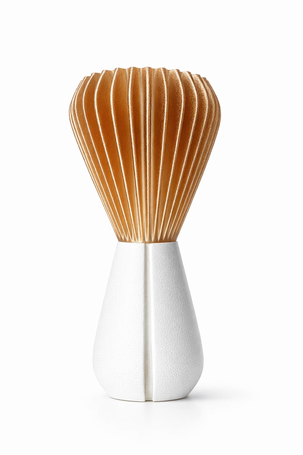 Sakumi lamp fuzzy textured finish on a white background